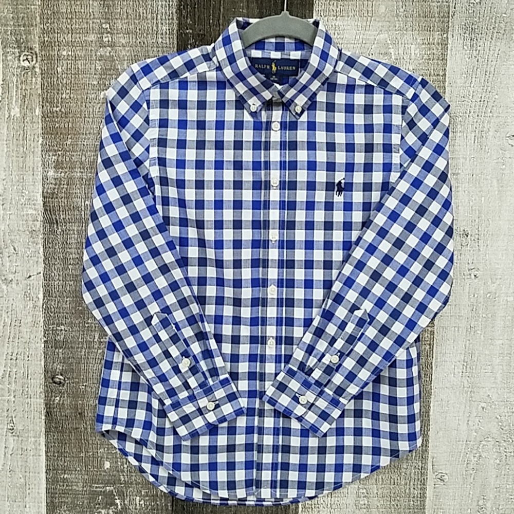 EUC Ralph Lauren Boys Shirt M 10-12